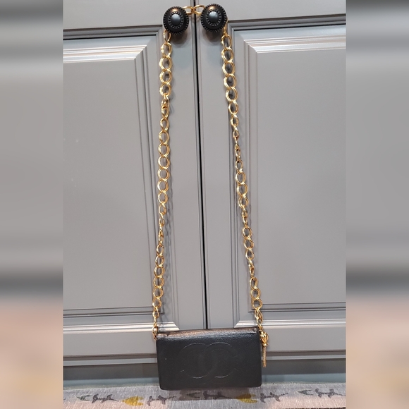 CHANEL BLACK CAVIAR WALLET Vintage 1979/1999⚜️🖤⚜️❤️⚜️🖤 - Picture 4 of 16